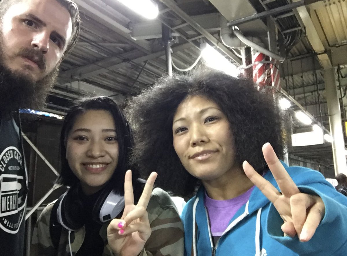 In 2016 I was on Vacation in japan and  @azucarRoc put me in contact with Kyoko Kimura to go train while there. She had me meet her at the train station outside of Tokyo to go to the Ice ribbon dojo to train, that’s when i met Kyoko and her An aspiring pro wrestling daughter Hana