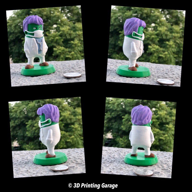 elsajohnny1's tweet photo. Painted “Medical Hero Figures” by Prusa Research & @wekster2507
#3dmodel: https://t.co/1YAjdELOuV
Filament: Jessie Tree Green PLA by @printedsolid.
#3dprinting #mpsm #monoselectmini #3DPrintingGarage #3dimpression #3Dпечать #impresora3D #3DDruck #acrylicpainting https://t.co/dsqE4hRgIN