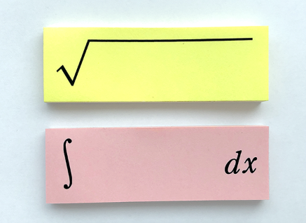 O Xrhsths 書泉グランデmath 営業時間11時 時 Sto Twitter 数研グッズ好評発売中 数式付箋 273円 税 メモをすると意味深な数式になる 数式付箋 が誕生 インテグラルとルートがデザインされた2種類の付箋が入っています 青チャート風のパッケージで 数学