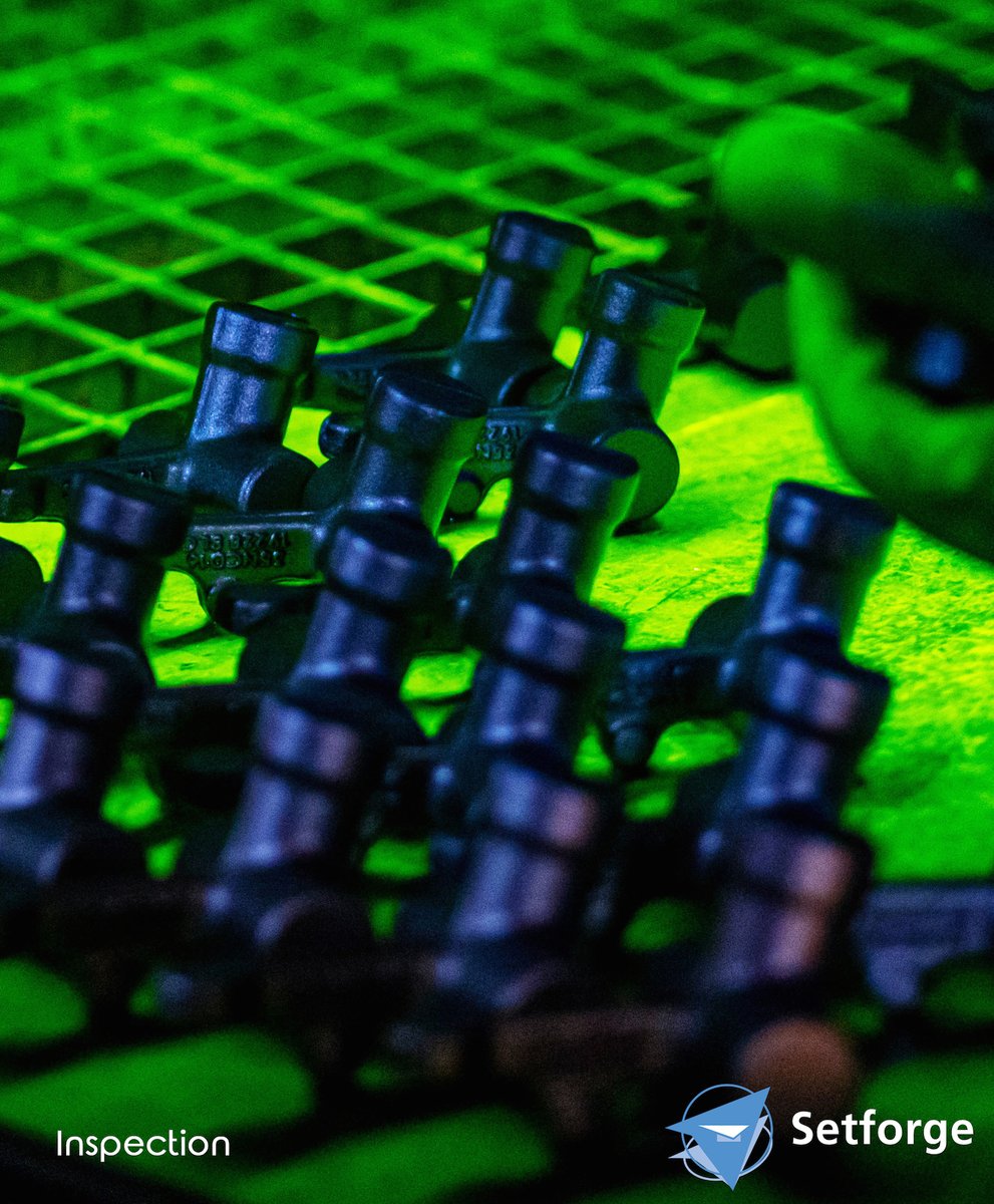 FariniaSetforge's tweet photo. Setforge Saturday Picture #laphotodusamedi Forging is not the end... Before to be sent to our clients all our parts are conscientiously inspected.
Here an example of a non-destructive testing : magnetoscopy.
#setforge #quality #forging https://t.co/e1W51TL2no