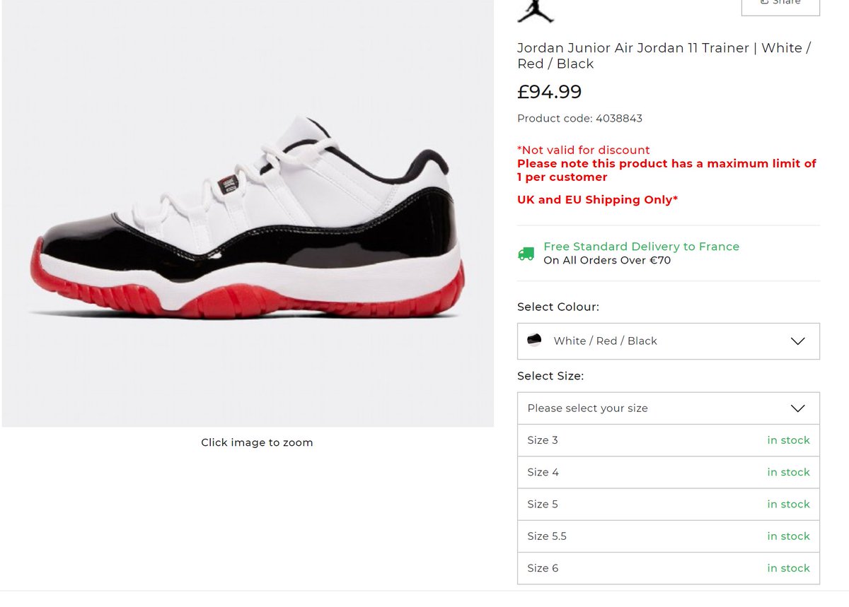 jordan 11 bred footasylum