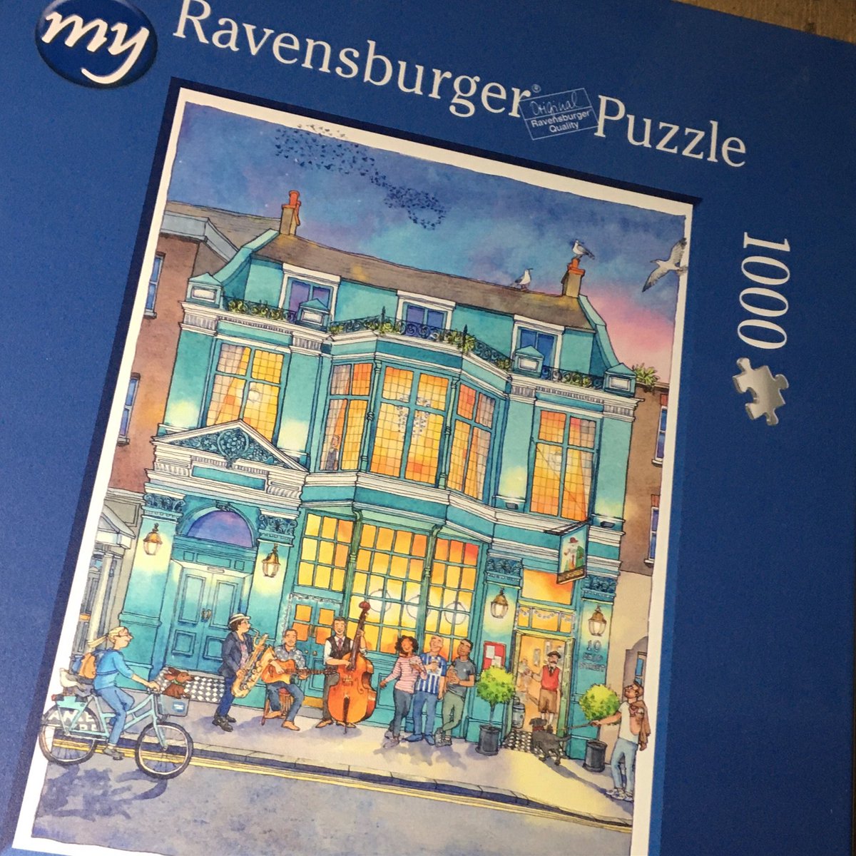 Had run out of puzzles so had my own @RavensburgerUK puzzle printed with photobox #thewalrusbrighton