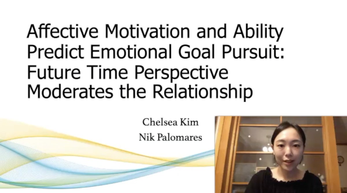 chelseacekim's tweet photo. Hey #ica20 ! Check out my presentation about how people pursue emotional goals in their social life differently depending on how much time is left in their lives and how affectively motivated and capable they are #ica_ipc https://t.co/0ZGy5sFzNW