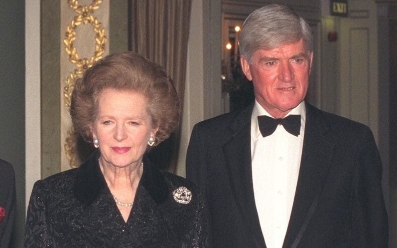 Despite being a truly awful individual who HAD A DAUGHTER WHOM HE NEVER ONCE VISITED, Parkinson remained a Tory favourite. Thatcher brought him back into the Cabinet in 1987…   #gross  #ToriesOut  #crooks