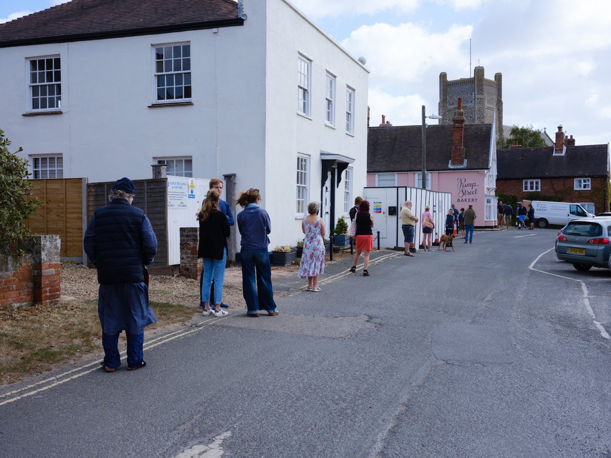 First queue outside a shop I’ve seen in Suffolk, at <a href="/pumpstbakery/">Pump Street Bakery</a>.