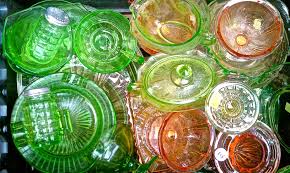 Thread: I love antique glassware. I have a small collection of Depression Glass. Depression glass is clear or colored translucent machine made glassware that was distributed free, or at low cost, in the United States and Canada around the time of the Great Depression.