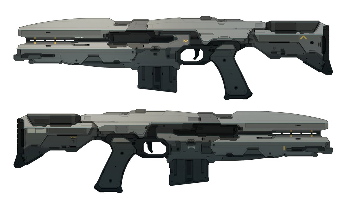 「Gauss rifle concept + 2.5D 」puremageのイラスト