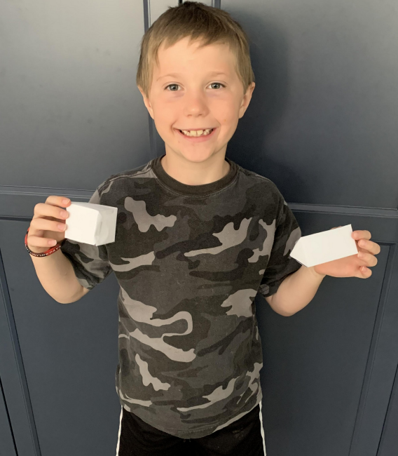 sdunning11's tweet photo. Building more 3-D figures from nets and learning about properties of prisms and pyramids!  Way to go Grade Threes! It's all about the base! @StTimothyHCDSB https://t.co/EfqOUAx8yb