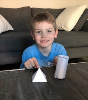 sdunning11's tweet photo. Building more 3-D figures from nets and learning about properties of prisms and pyramids!  Way to go Grade Threes! It's all about the base! @StTimothyHCDSB https://t.co/EfqOUAx8yb