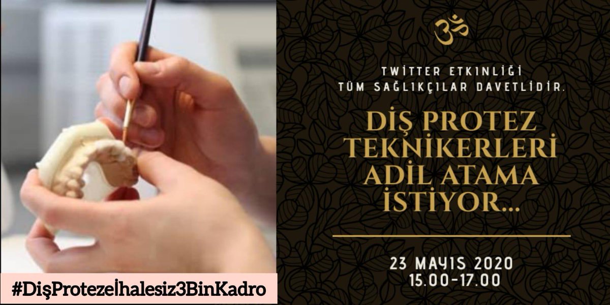 Paramedikler olarak dişprotez mağduriyeti giderilmesini istiyoruz.
<a href="/drfahrettinkoca/">Dr. Fahrettin Koca</a>
<a href="/suayipbirinci/">Doç. Dr. Şuayıp Birinci</a>
<a href="/dralpmese/">Emine Alp Meşe🇹🇷</a>
#DişProtezeİhalesiz3BinKadro