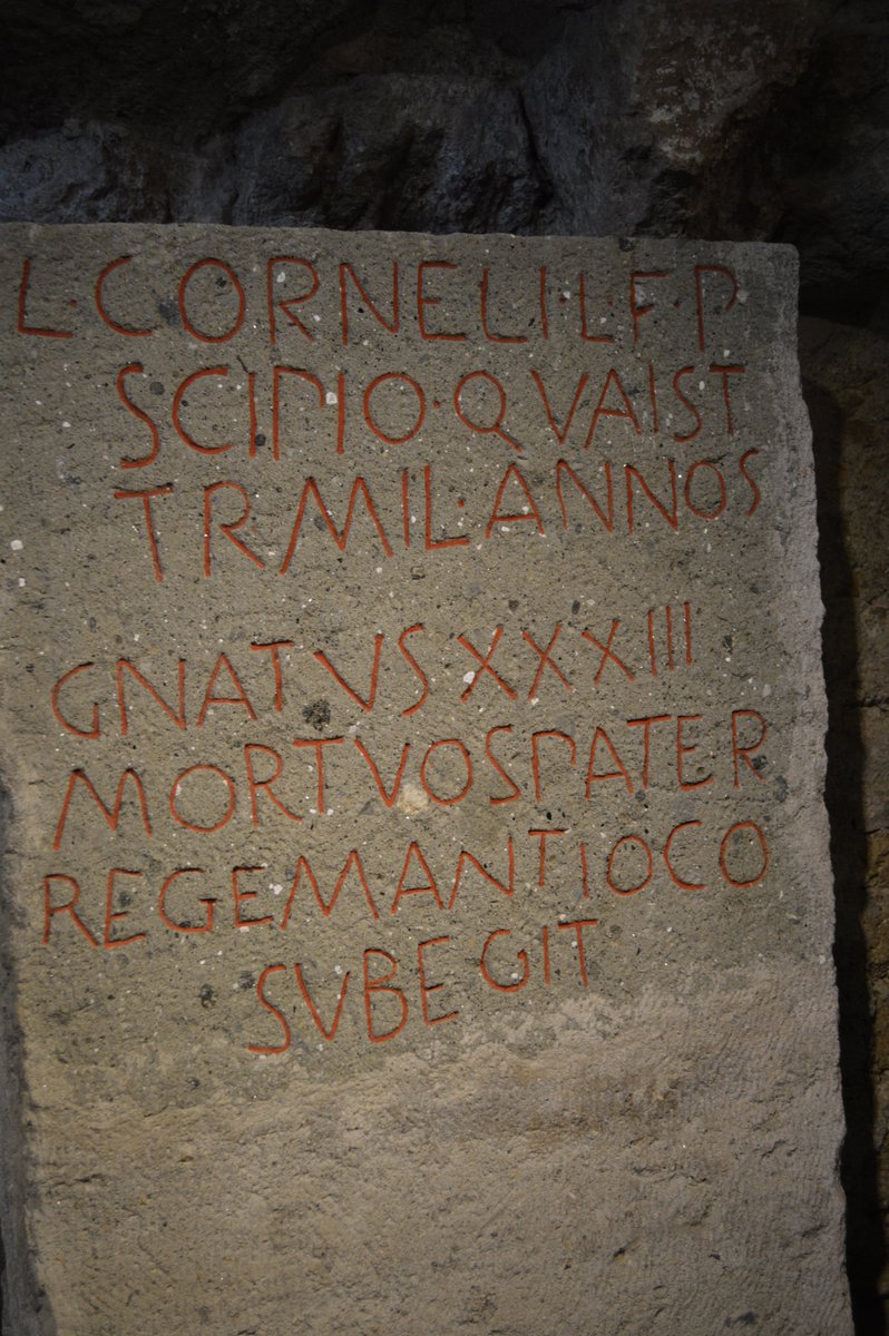 If you love the Roman Republic, the Tomb of the Scipios  #Rome is brilliantly reconstructed with casts of inscriptions & a bust of Ennius. A family tomb that became a museum in Roman times (cf. Cicero). Prepare to don a hard hat for the low ceilings!  @SaveRome  #MuseumsUnlocked