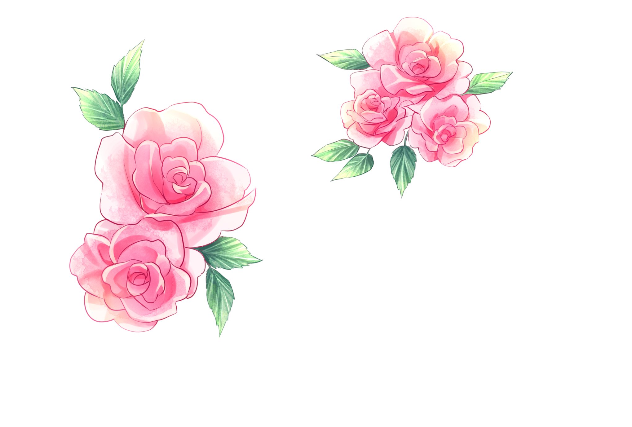 花あかり 徳を積む 今まで背景とかの薔薇は基本クリスタの素材使ってたんだけど 記念絵には池田先生風の花びら が少しハートっぽいふわふわな柔らかそうな薔薇が使いたいなぁと思ったので自分用に素材作りました T Co Tgewlckngr Twitter