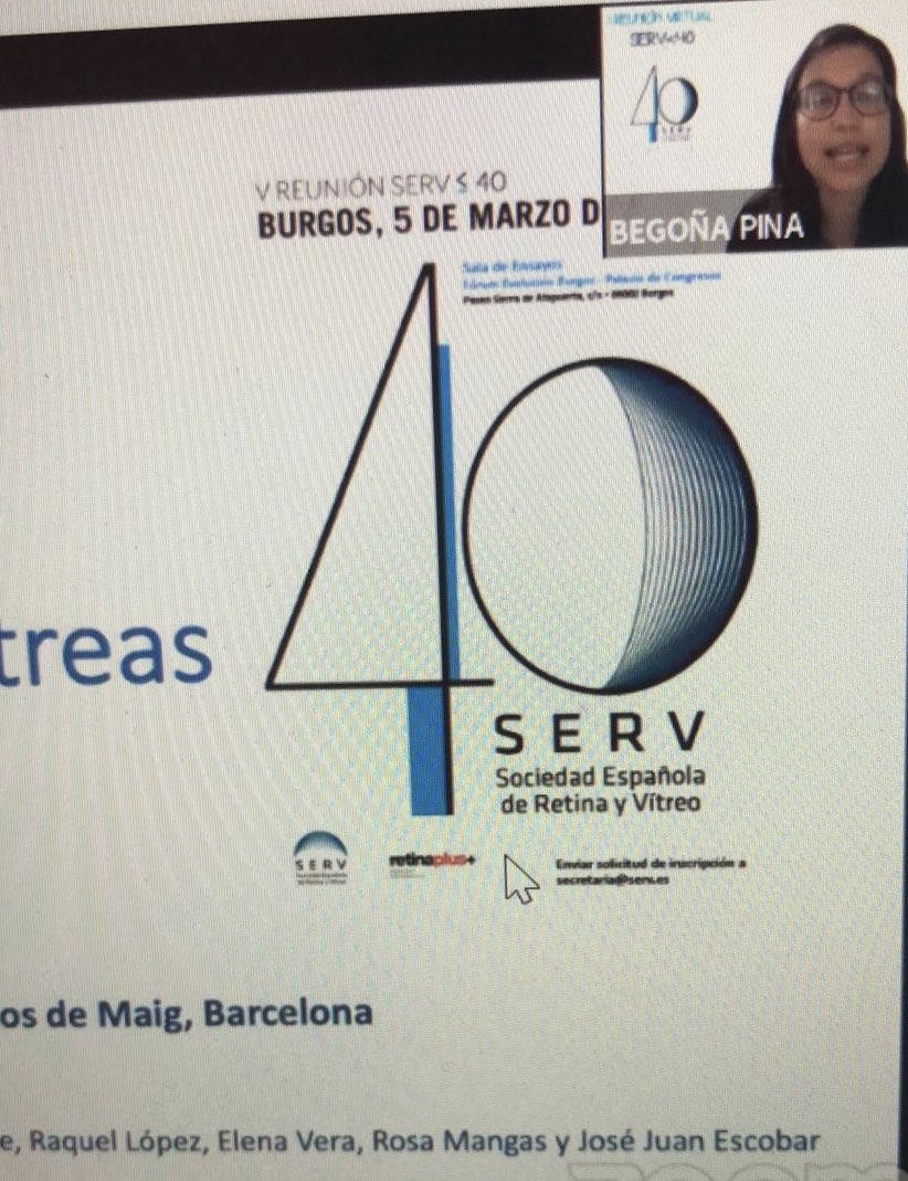 alexsanfeliu's tweet photo. Muy interesantes mesas de #imagen y #retina médica esta mañana en #serv40 con últimas novedades en ambos campos por los mejores retinologos <40 @RetinaSERV @JavierZarranz @GallegoPinazoMD @DolzMarcoR #servirtual @Novartis #Novartis #oftalmologia #ophthalmology https://t.co/7OOQQ0zQ2B