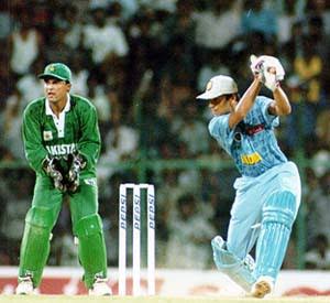 1997: Independence Cup in IndiaThe tournament started even before the hosts left the Caribbean shores. Dravid scored his maiden ODI hundred in Chennai, in the same match Anwar smashed 194.