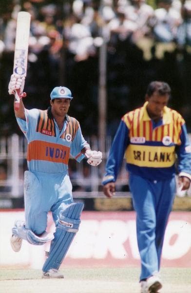 1997: India in Sri Lanka for bilateral series.Lost the series 0-3. Robin Singh scored his maiden ODI hundred in a wash out game which was replayed.