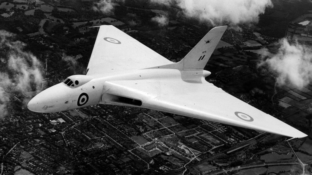 Avro designed an aircraft designated 698. It was obvious to the team that a conventional A/C could not satisfy the requirements.Realising that swept wings increase stability, the team deleted the tail and thus the design became a flying wing with only a rudimentary fuselage.