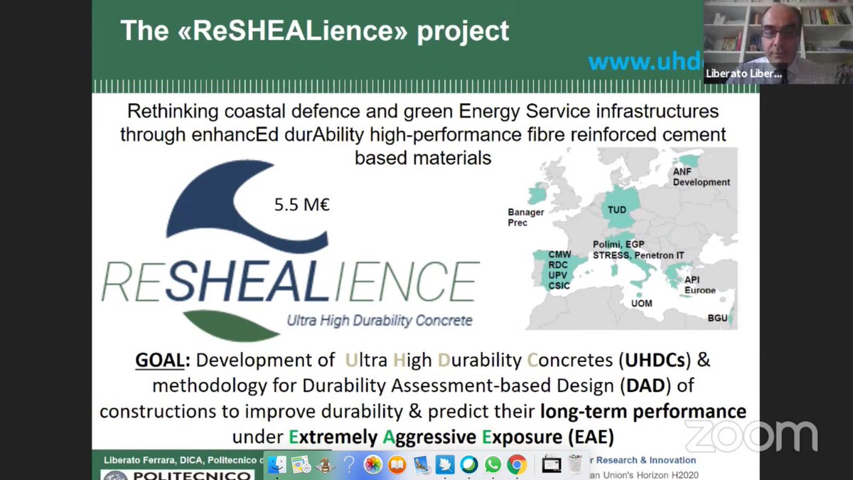ReSHEALience's tweet photo. From dusk till dawn... #ReSHEALience never sleeps 😉Early Saturday morning presentation by our coordinator on the philosophy and applications of our project during the #OnlineWorkshop organized by @iitmadras 🇮🇳 and @RILEM1947 #UHDC #StaySafeStayHome https://t.co/mRHgSjiIxB