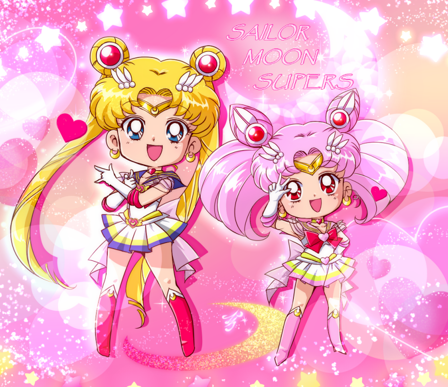 ちびうさ ,セーラームーン ,月野うさぎ 「最近TLでセーラームーンがいっぱい流れてくるので描きたい欲が上がり、たまらずお絵」|フィグ 🎀🎀🎀🦭🐲🍥　気力充電中のイラスト