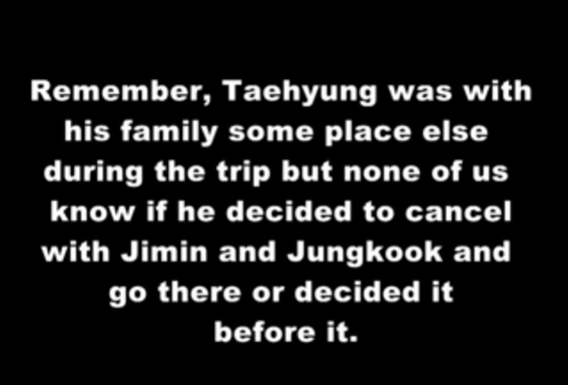 I JUST CANT. She made a whole video saying the only reason Jikook went to Tokyo was because Jungkook was Jealous that Tae went to Jeju with Bogum...and OF COURSE she used the fake information of “it was supposed to be vminkook”...she is SO manipulative and just LIES and LIES