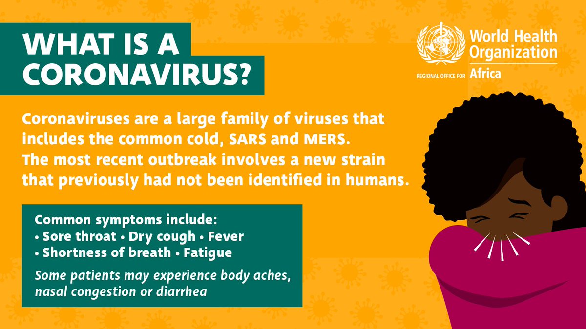 TeleBehavioural's tweet photo. What is a #CoronaVirus - #COVID-19?

Answer from @WHOAFRO
⏹
⏹
⬇️ https://t.co/MDIb8vB8Kg