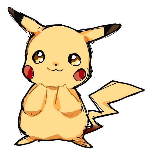 何も見ないで描いたピカチュウ⚡ 