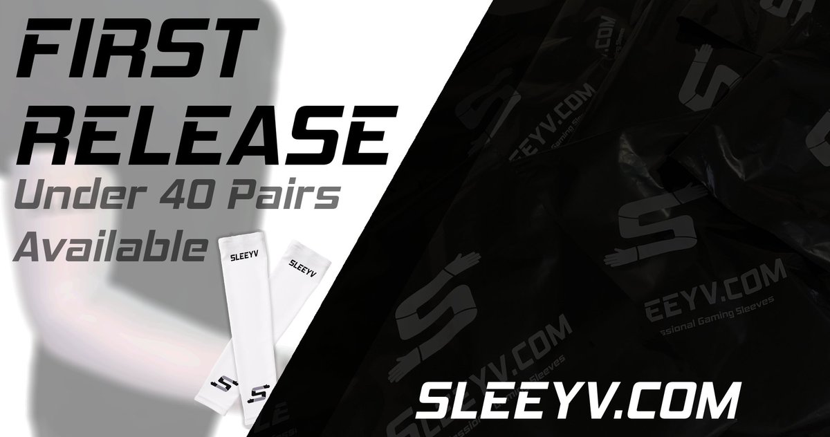 First Release will sell out soon. That means Second Release is coming 😜.
Want one of our First Release Gaming Compression Sleeves?
Whilst stock lasts at Sleeyv.com/shop