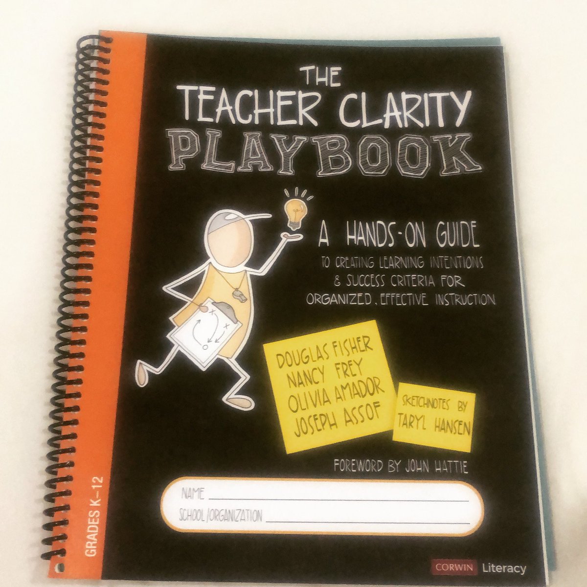 Looking forward to improving my teaching #teacherclarity #corwin