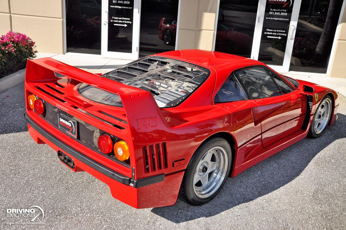 CarWaffle's tweet photo. Immaculate 1992 #Ferrari F40 spotted for sale with just 193miles on the clock 😡😍 https://t.co/rP9jS9J3kK https://t.co/Cx8mQ47VCP