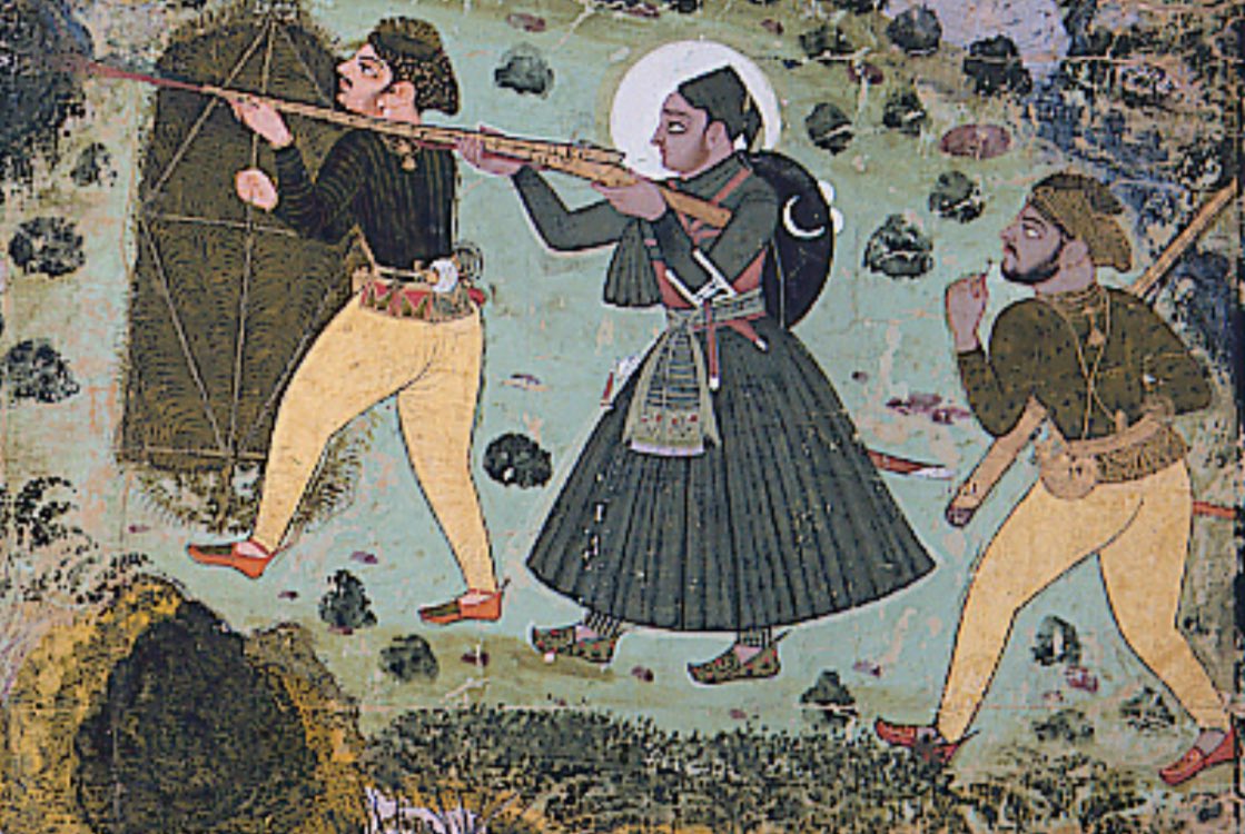 hemantsarin's tweet photo. @katherineschof8 This is a 1735 work from #Kota, #Rajasthan with @SDMA - Ram Singh hunting Black Buck. Both his attendants are wearing ‘patloons’. A black coloured belt can be made out on the one on the left. @DalrympleWill @JAJafri @dpanikkar @ssharadmohhan #Patloon #Trousers #History https://t.co/NftrmPgJpz