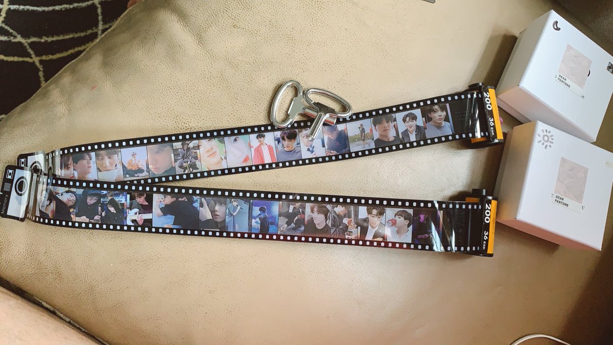 GmHens's tweet photo. @dearpantone thank you so much for doing these beautiful two pieces for jungkook’s birthday💜💜💜💜 the film rolls are so innovative! https://t.co/uIFkLB77fO