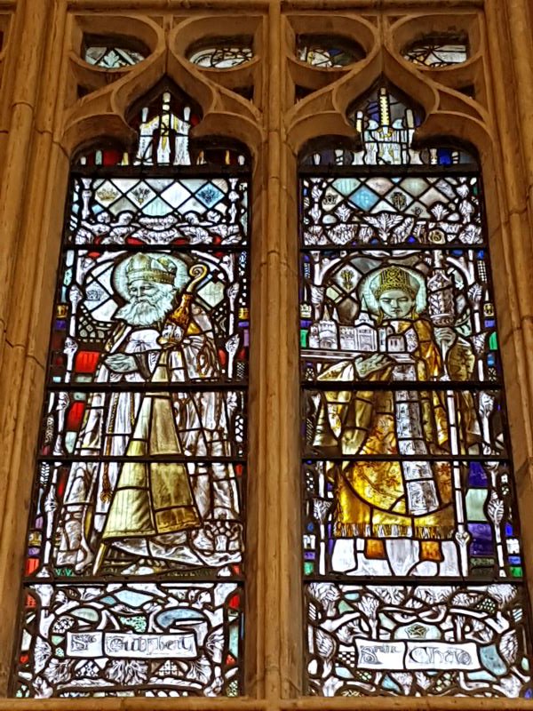 Onward with more  #ArtsandCrafts  #ChristopherWhall  #stainedglass  @GlosCathedral's Lady Chapel - he designed and made glass for most of the chapel, save the East window and, sadly, the south sanctuary window. Here is a selection from my photos...