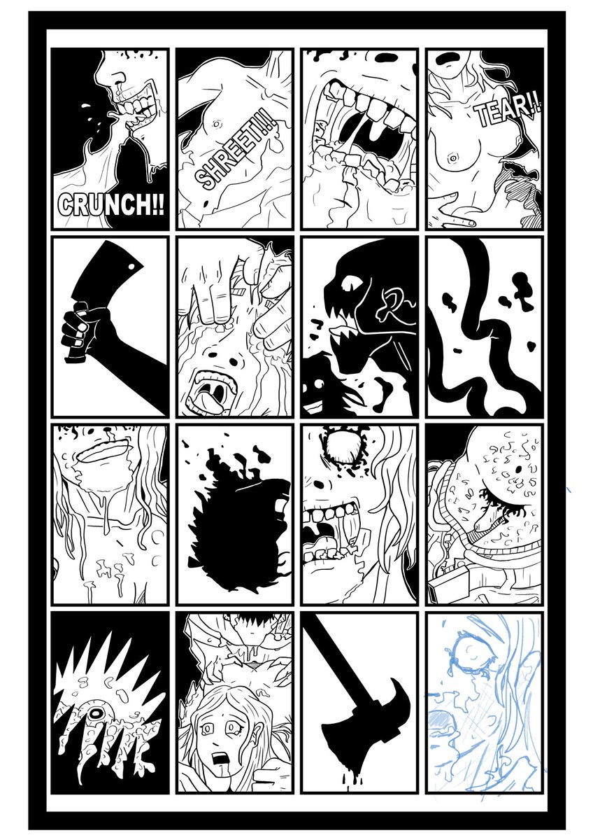 HCisper's tweet photo. Pretty much from sketch to finished page.
#QuarantineZoneZ #QZZ #ZoneZ #KarantæneZoneZ #indiecomic #indiecomics #comic #comics https://t.co/lWVxyZABKy
