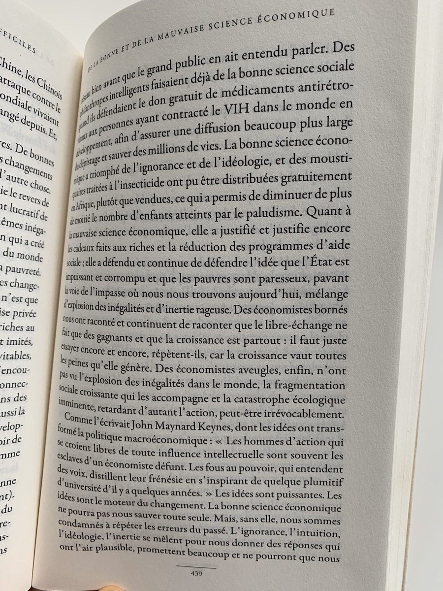 rfernandez's tweet photo. Avec Économie utile pour des temps difficiles, les prix Nobel #Duflo et #Banerjee bousculent quelques certitudes et font réfléchir. Croissance, libre-échange, inégalités, climat...Un moment bien choisi pour le débat entre les supposées « bonne et mauvaise science économique ». https://t.co/Rz2cSJ5YOz