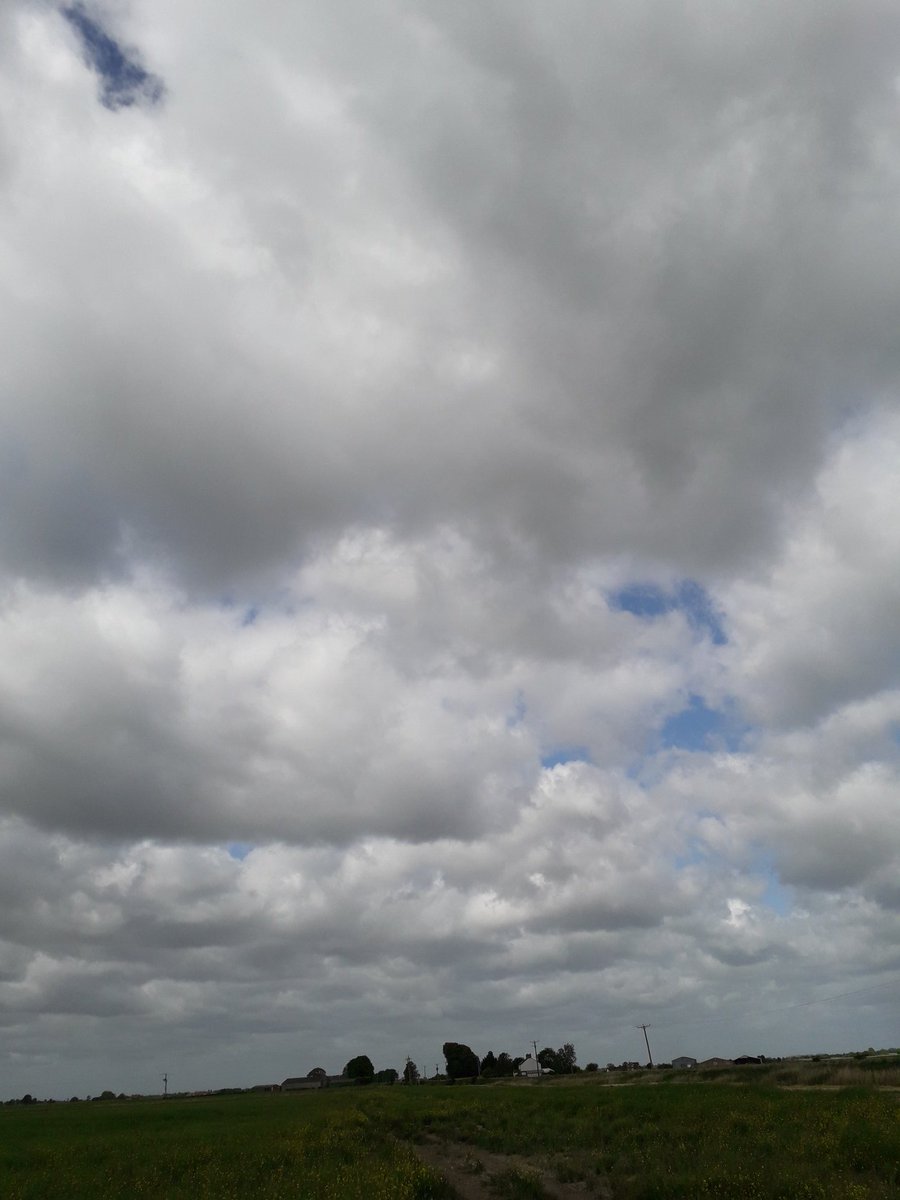 The sky full of promise,  but still no rain
