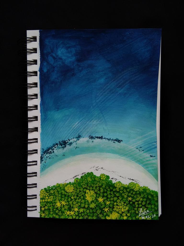 _itslishasart's tweet photo. White sand beach 🌊 
#beach #acrylicpainting 
#COVIDー19 #coronavirus https://t.co/7zNyxdHXnk