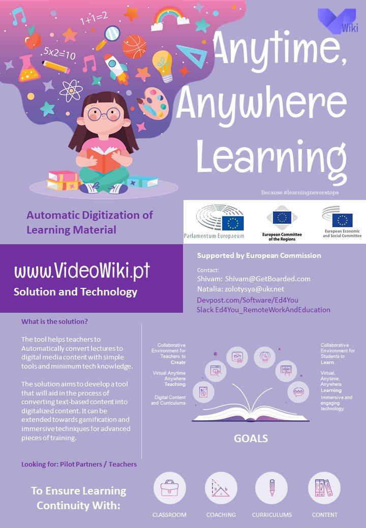 shvmdhwn's tweet image. The stage doesn't get bigger and the impact doesn't get any better than solving hurdles to education. We are aiming BIG... would you help?
#LearningContinuity #EqualityForAll 
#EdTech #EUvsVirus