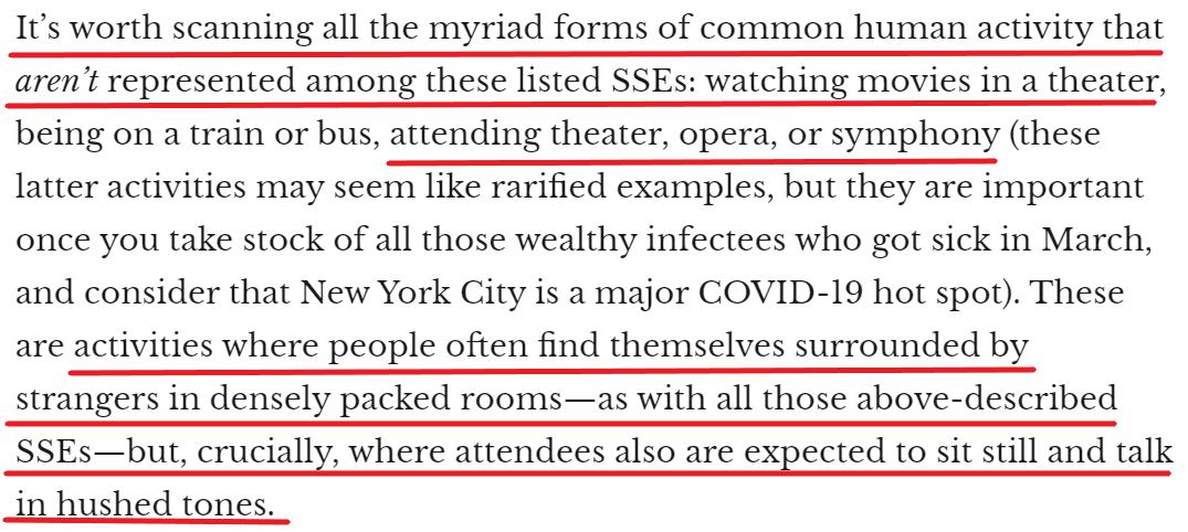 See also this survey of 58 case studies of "superspreader events" (SSE) by  @jonkay, in which he draws attention to the dog that didn't bark. 8/ https://quillette.com/2020/04/23/covid-19-superspreader-events-in-28-countries-critical-patterns-and-lessons/