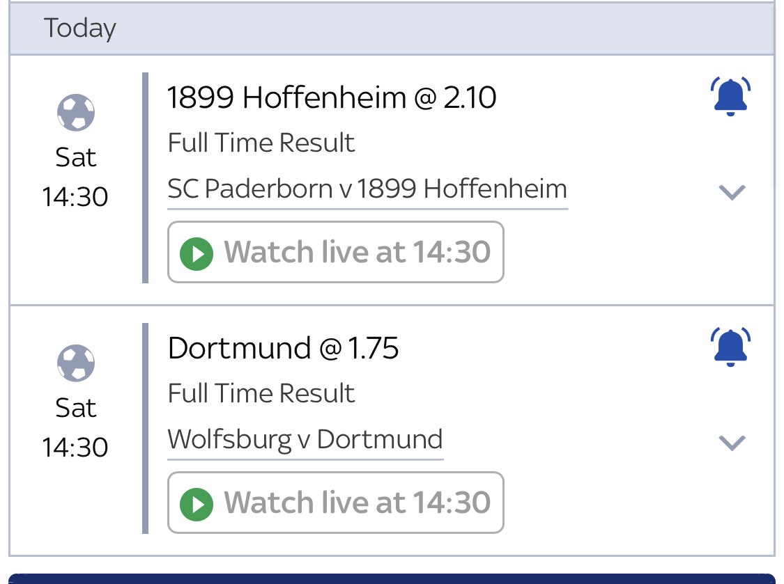EliteGamble's tweet image. With not much to bet on we’ve had a break

BUT we’re back!!

Over 1.5 / 2.5 to start us off. 

Dortmund were tremendous last week and we expect they’ll do just as good this week.

On the flip Paderborn wasn’t so good, Hoffenheim gets the bid here.