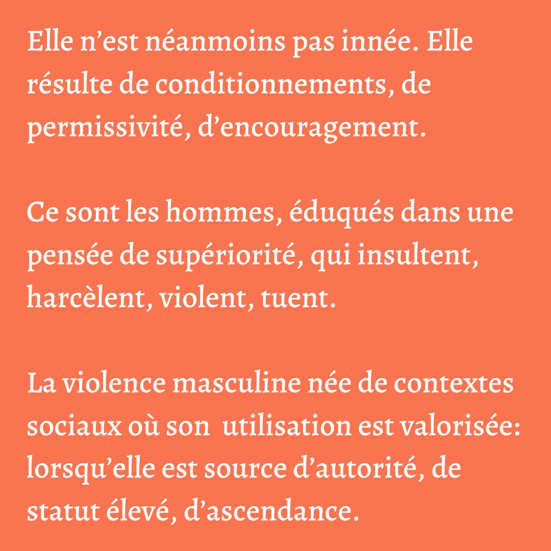 Il y a quelques jours, j’ai posté sur mon compte Instagram une série de slides expliquant pourquoi la violence était structurellement masculine. Le lendemain, mon post sautait pour cause de «discours haineux». Je vous laisse juge: