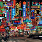 このゴテゴテとしてカラフルさがいい？80年代から90年代の香港の街並み!