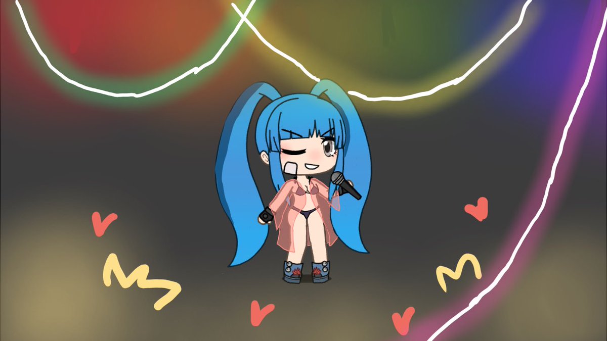 I made a gacha edit of Ashnikko :3 she is de best :D it’s meant to be like her performing at a concert <a href="/ashnikko/">ashnikko</a>