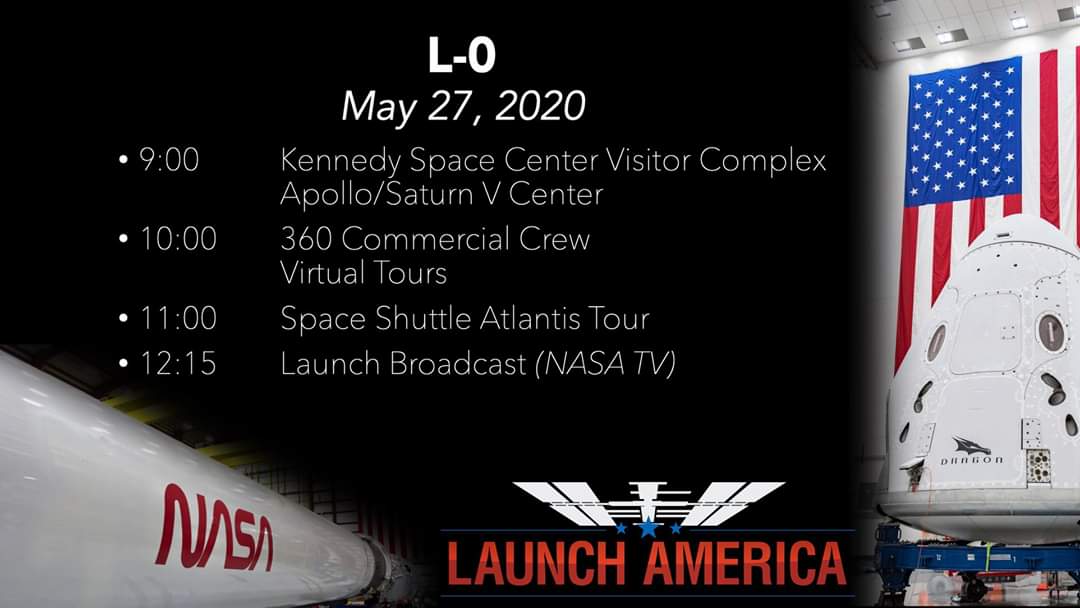 JelenaCv79's tweet photo. 27.05.2020 ๐๐
#LaunchAmerica #NASA #SpaceX #CrewDragon #SpaceHumanity @NASA @SpaceX @SpaceHumanity https://t.co/aDiDlJWqgj