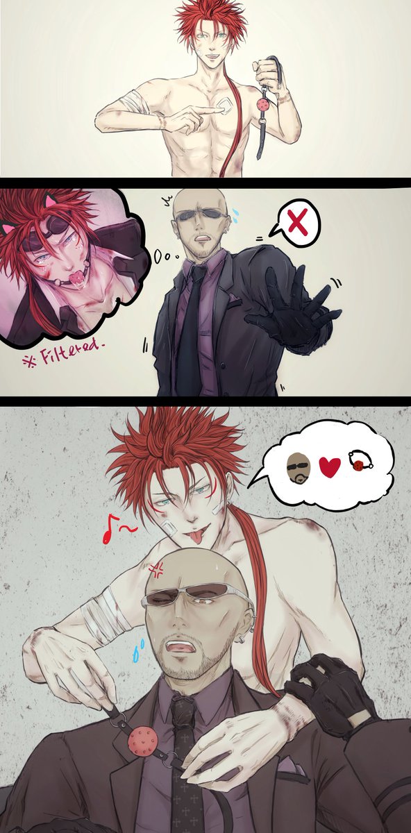 ?⚡ルドレノ ③
① https://t.co/2pyH4U9tgP
②
https://t.co/C2q40bM2JX
Reno made this joke as he found that Rude felt upset for him, of course Rude also knew why Reno makes this joke, so finally…?