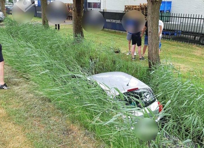 Bij 25 graden toch een glad wegdek! -..