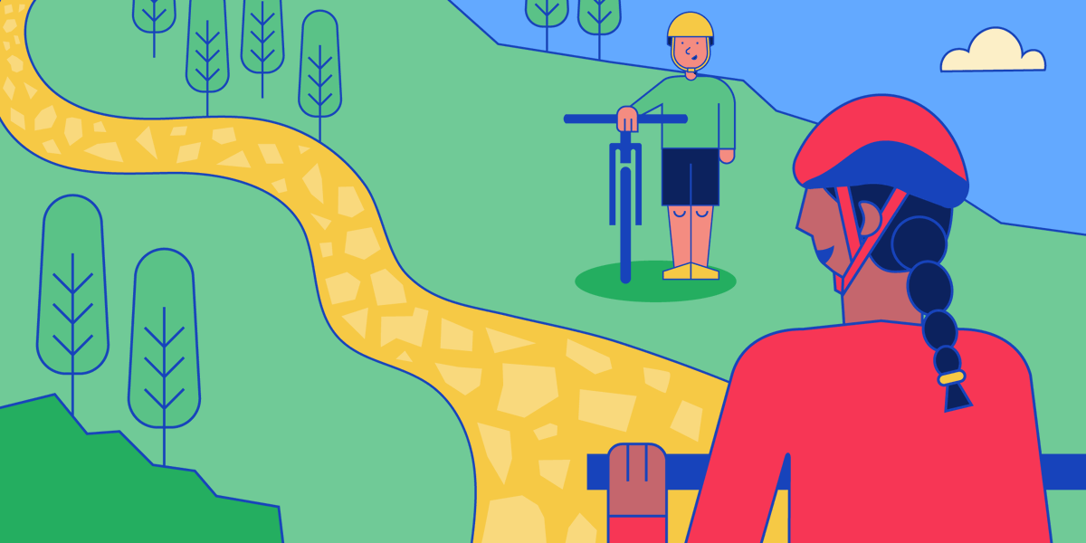 BritishCycling's tweet photo. Whether you’re out on the road or encounter someone on a trail, remember to say hello and be prepared to give them space ↔️ whilst riding over the #BankHoliday 👋

Keep that 2m and #RideResponsibly 👍

Guidance ➡️ https://t.co/YwqN6mHvud https://t.co/9FQ7oE2KjB