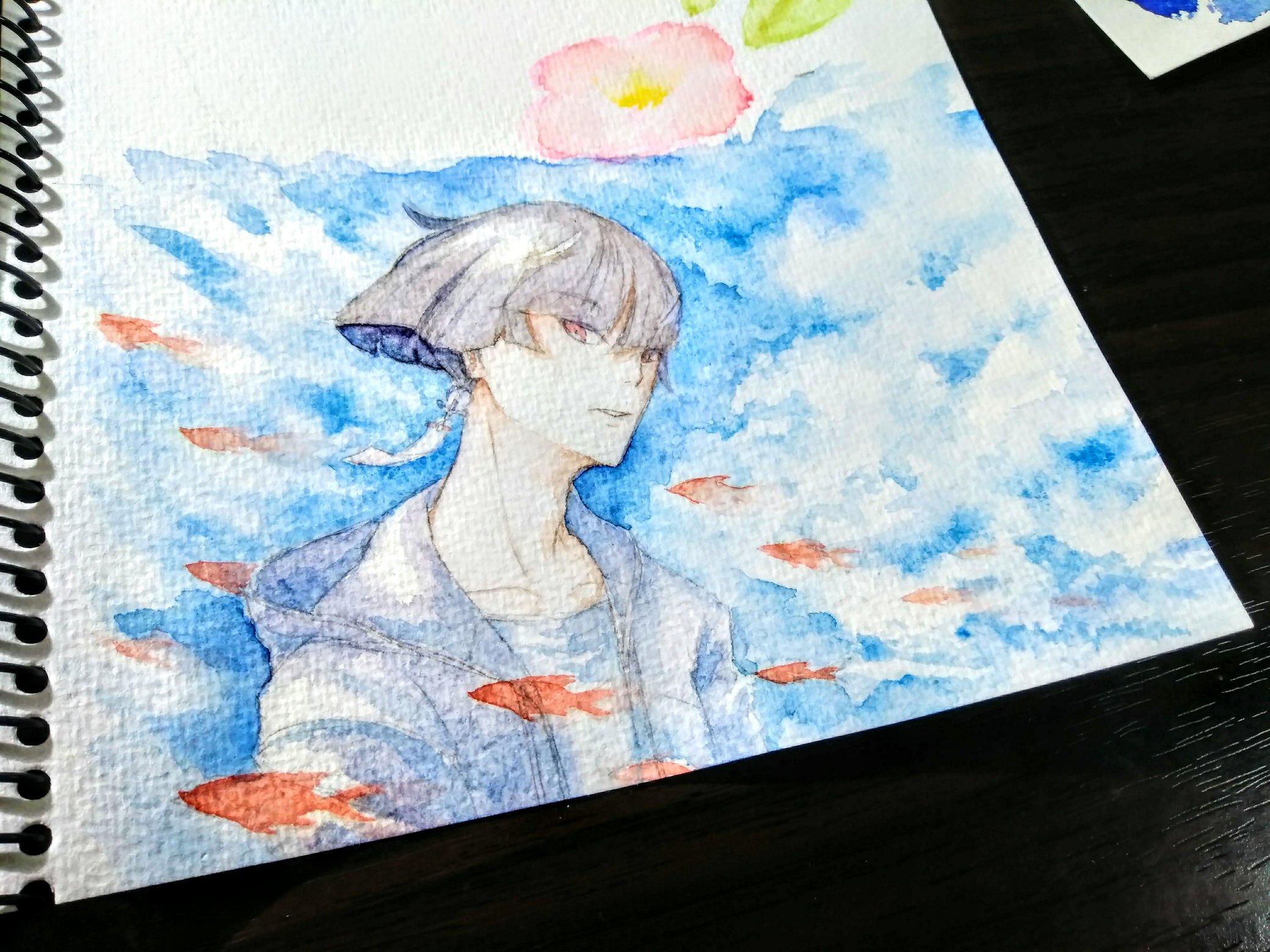 平田 男の子のイラストだけで興味を持ってくれる方へ届け 水彩画 青で繋がるみんなの輪 夏の創作クラスタフォロー祭り 水彩 青 男子は最高です T Co 51yzy3axow Twitter