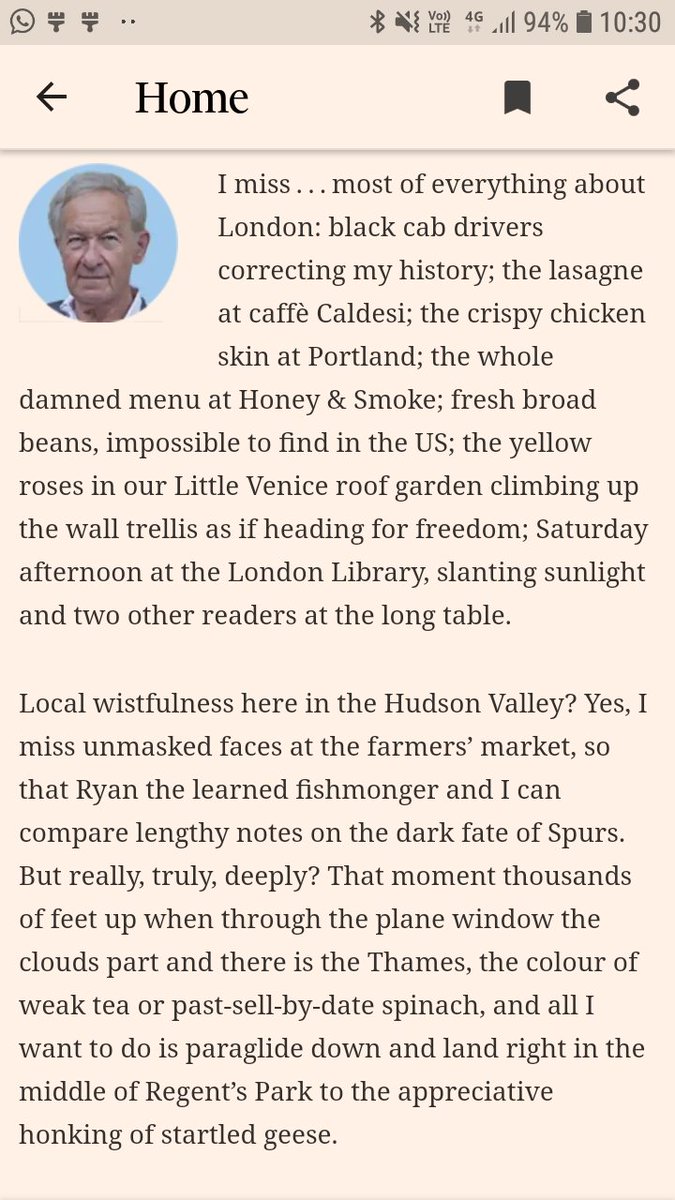 CLANicholson's tweet photo. I'm thinking of having Simon Schama's and Richard Ford's answers tattooed onto my forearms as opposing guides to life https://t.co/fzUE6HaT9H