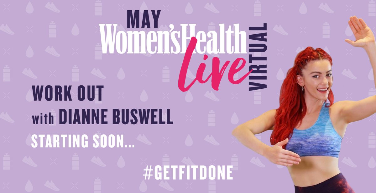 UKWomensHealth's tweet photo. We can't WAIT for Dianne Buswell's Jive HIIT session. Dianne's the golden girl of @bbcstrictly so put on your dancing shoes (or trainers) and join us ✨#GetFitDone @dbuzz6589 https://t.co/OnKEpm89Dm
