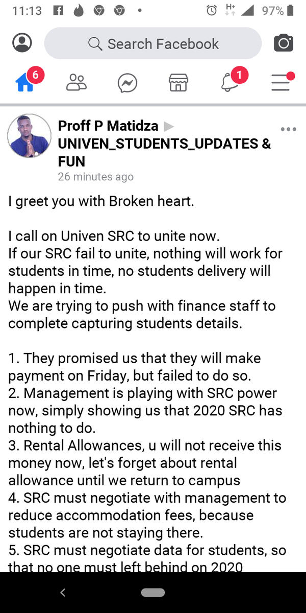 Cellular_jnr's tweet photo. Give students what belongs to them!!!! 
We rejecting daylight robbery from the University Of Venda that has Corrupt management. We don't approve mugathari behavior! Phez'kwabo! 
#UnivenMustFall https://t.co/iwuWrPkoKr