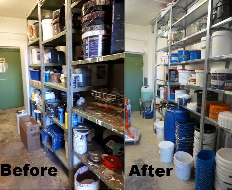 StephScenic's tweet photo. #organization of the #theatre #paintstorage at DNT was probably one of the most satisfying projects there. I dunno if that's sad or not.  #ilikethingsorganized

#scenicchargeartist #scenicchargelife
#sceniccharge #workshoporganization
#paintorganization https://t.co/vAqAAMUgxI